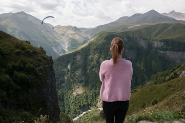 girl on the mauntains