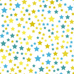 Night sky and stars Seamless vector EPS 10 pattern