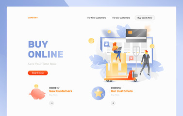 Buy Online Web Page Header