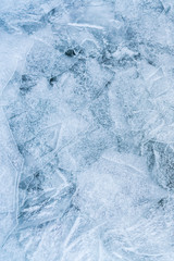 Light Blue Spring ice. Ice. background. vertical photo.