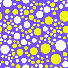 Rounds and circles Seamless vector EPS 10  Abstract geometric pattern. Multicolor Figures