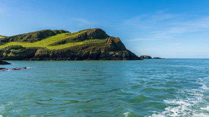 The Bristol Channel coast in Watermouth near Ilfracombe, North Devon, England, UK