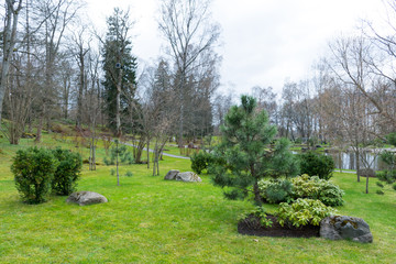 the landscape in the Park Kadriorg