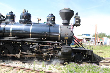 Side Of The Locomotive, Fort Edmonton Park, Edmonton, Alberta