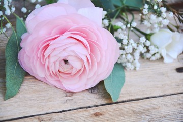 Frühlingsblumen - Blumengrüße rosa Blumenstrauß 