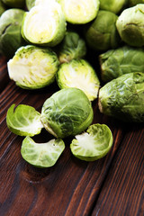 organic Brussels sprouts. Antioxidant balanced diet eating with Brussels sprouts