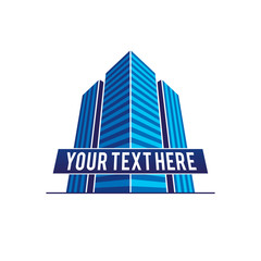 3d Skyscraper Center  Vector Template
