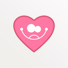 Heart, Symbol Of Love And Valentine S Day. Flat Icon. Vector Illustration.