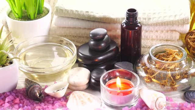 Spa massage items
