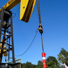 Pumping unit as the oil pump installed on a well