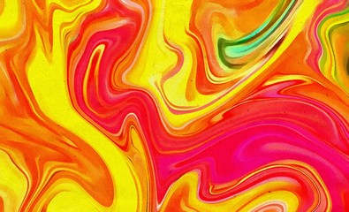 Watercolor marble art. Liquid paint swirls. Colorful texture background. Multicolored wallpaper graphic design. Pattern for creating artworks and prints.