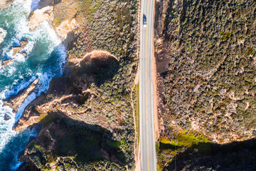 California State Route 1 Küstenstrasse aus Vogelperspektive Big Sur Highway 1