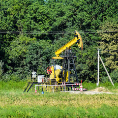 Pumping unit as the oil pump installed on a well