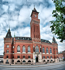 Fototapeta na wymiar Helsingborg Town Hall in Sweden