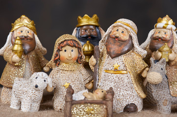 birth of Christ in manger