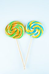 colored lollipop