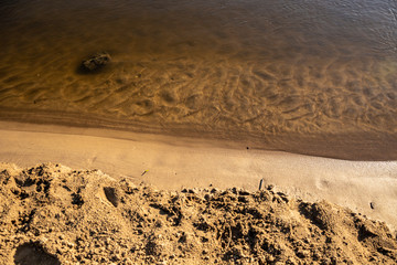 footprint on sand