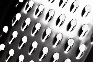 Abstract surface of metal grater as a background - Image.