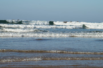 Morocco, Agadir, Atlantic, ocean, waves, water, foam, shore