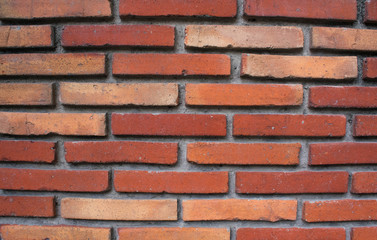 orange and brown color bricks wall texture, abstract  background.