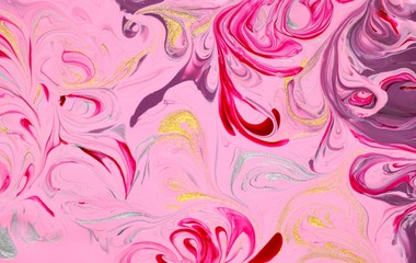 A photo of pouring nail polish