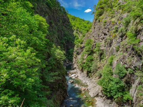 Rio Val Grande as seen from Casletto Bridge in Val Grande National Park