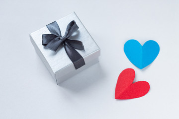 a gift for Valentine's day and the eighth of March.background, top view