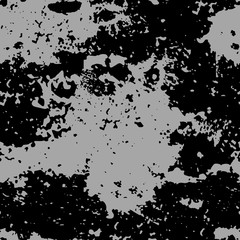 Dark expressive abstract roughly scratced seamless pattern. Black randomly cracked and stained grunge background.Old damaged texture.Textile, fabric, package, poster, print, wrapping, wallpaper design