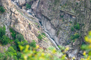 Les gorges du Chassezac et Paysage de Lozère,Occitanie.