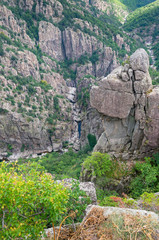 Les gorges du Chassezac et Paysage de Lozère,Occitanie.