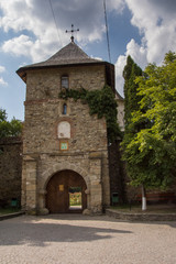 Fototapeta na wymiar , Romania, Moldovita Monastery,September ,2017,entrance tower
