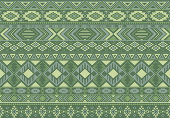 Boho pattern tribal ethnic motifs geometric seamless vector background. Rich indonesian tribal motifs clothing fabric textile print traditional design with triangle and rhombus shapes.