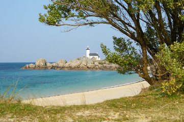 Leuchtturm Pontusval, Brignogan, Bretagne, Frankreich