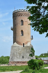 Fototapeta na wymiar Chindiei Tower in Targoviste, Dambovita , Romania,2017