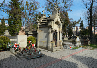 Lychakiv Cemetery in Lviv, Ukraine