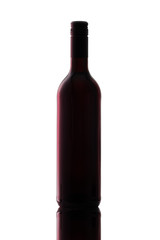 Flasche Wein Rotwein schwarz rot