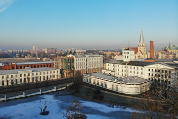 Fototapeta na wymiar Łódź, Poland. View of the White Factory. 