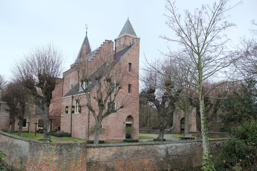 Fototapeta premium Castle in Burgh-Haamstede