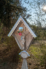 Bayrisches Holzkreuz mit Jesus