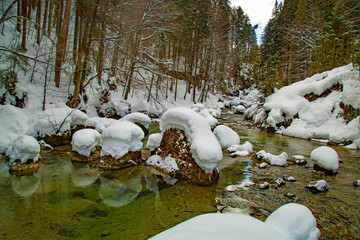Haldentobel - Gunzesried - Allgäu - Winter - Schnee - Eis