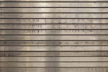 Grunge Metal Roll Up Door Background