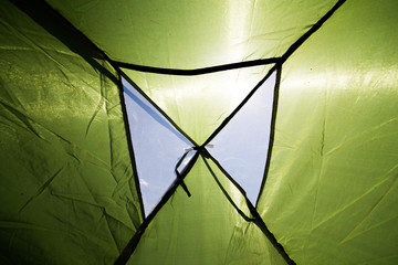 tent views on holiday