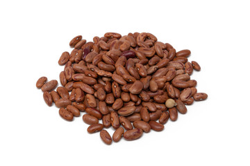 brown beans on white