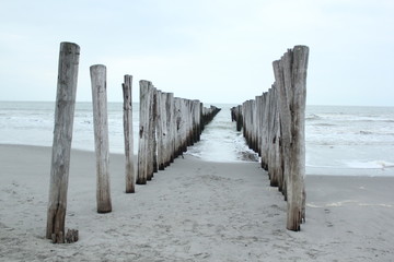 Endless path into the sea