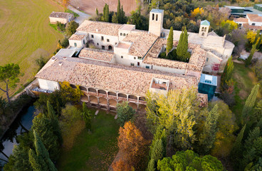 Fototapeta premium Cultural complex Mon Sant Benet, Catalonia