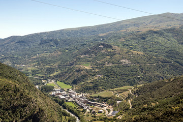 Alella mountains in Barcelona, Spain on a sunny day