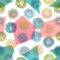 Spiral pattern. Geometric print