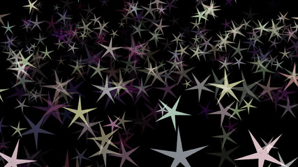 Background of multi-colored stars. Abstract background pattern.