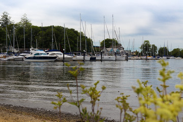 Fototapeta na wymiar Sailing Boats in a harbour
