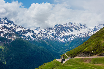 Summer Pass del San Gottardo, Switzerland.